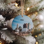 Ohio Christmas Ornament, Ohio Gift, Ohio Travel, Christmas Decor, Ohio Souvenir, Travel Gift, Tree Ornaments fB5nXy Ohio-53TH25