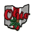 thumbnail image 1 of Ohio College Football State Patch Buckeye Embroidered Iron On, 1 of 2