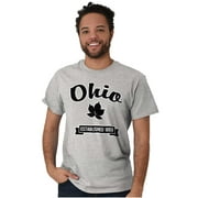 Ohio Cute Buckeye Leaf Souvenir Mens Graphic T Shirt Tees Brisco Brands M