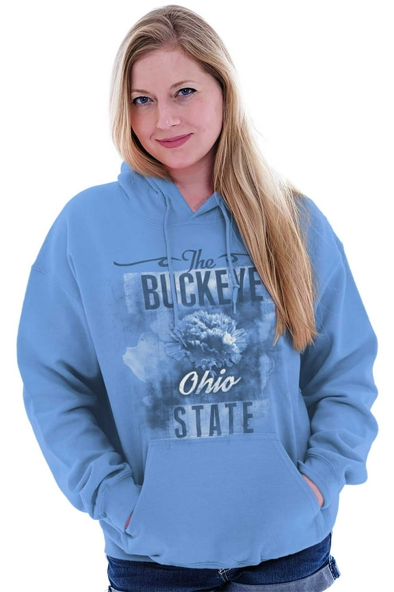 Ohio Cute State Flower Souvenir Hoodie Sweatshirt Women Brisco Brands S