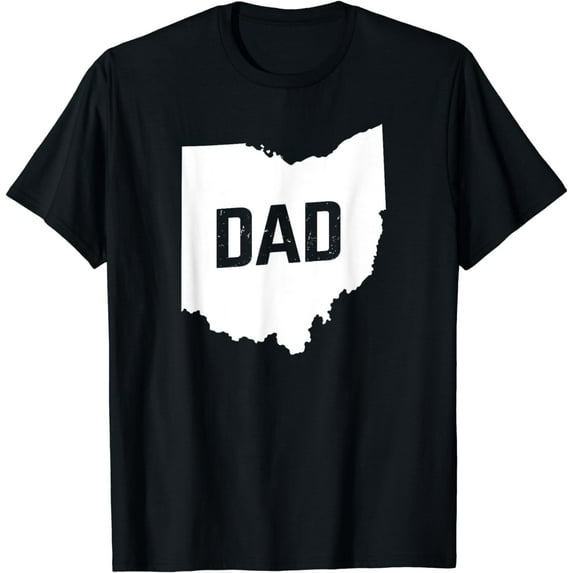 Ohio Dad Buckeye State Map For Proud Father's T-Shirt