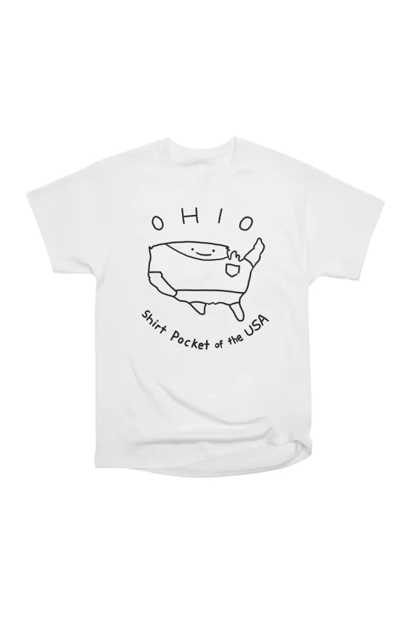 Ohio Dark Text T-Shirt Tee Gift For Him Merch For Her Apparel For Friend