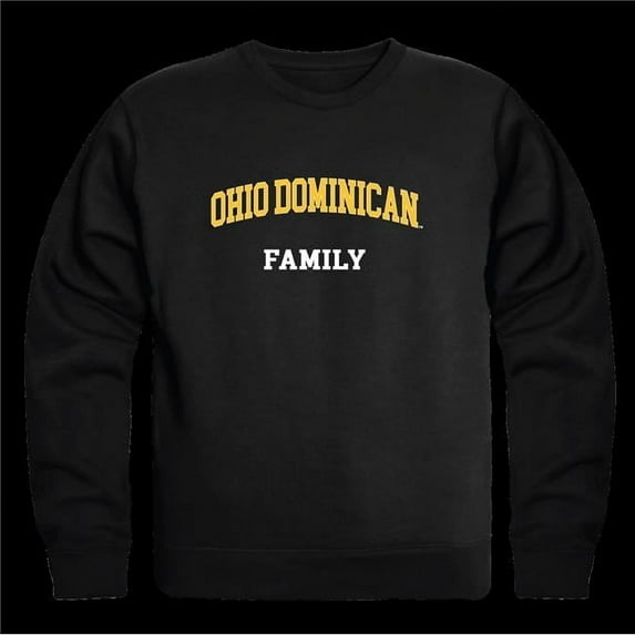 Ohio Dominican University Panthers Family Crewneck Sweatshirt, Black - Extra Large