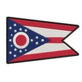 thumbnail image 1 of Ohio Flag Embroidered Iron-on Patch, 1 of 2
