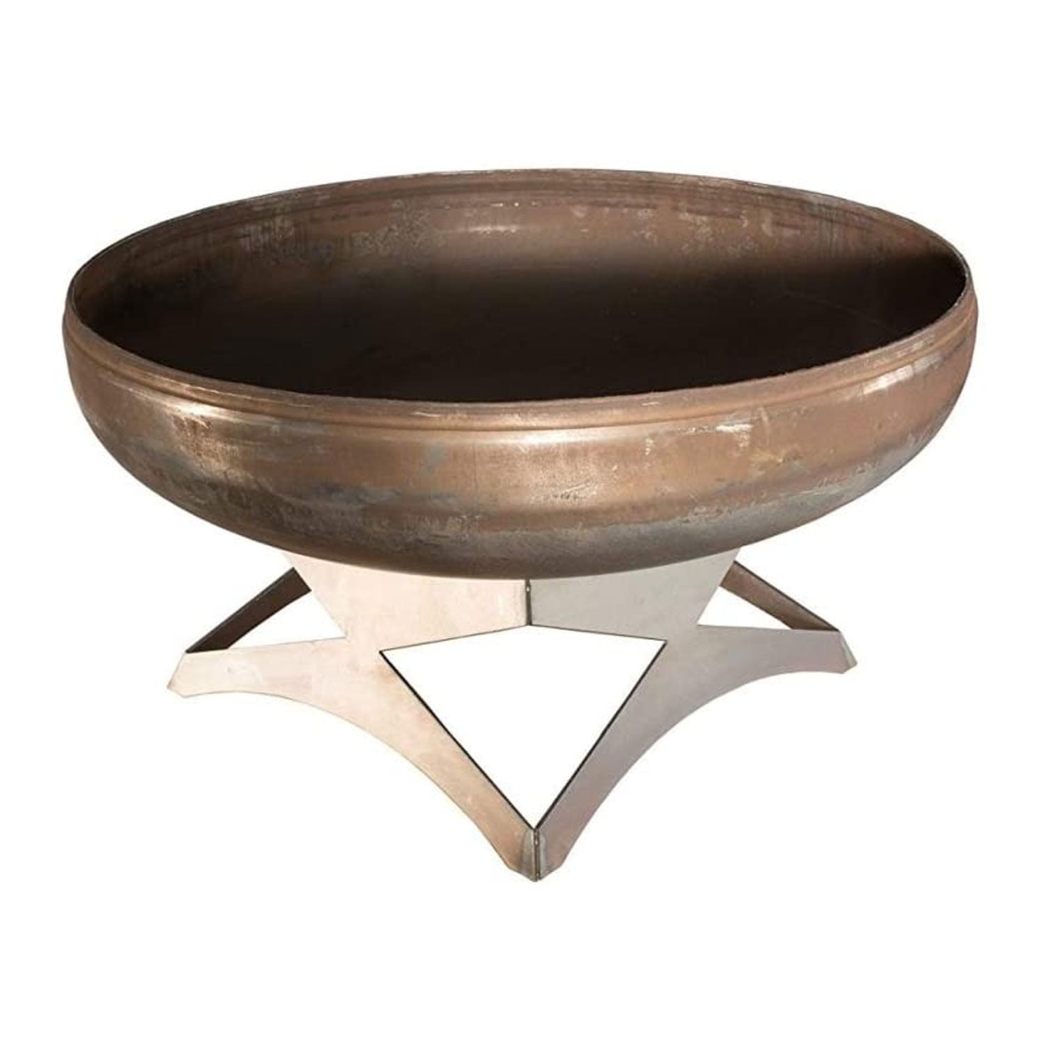 Ohio Flame Liberty 30 In. Round Steel Wood Burning Outdoor Fire Bowl Pit