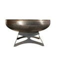 thumbnail image 1 of Ohio Flame 30" Liberty Fire Pit w/Curved Base - Natural Steel Finish, 1 of 3