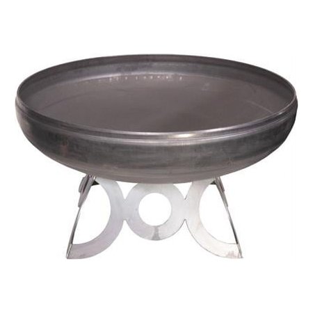 Ohio Flame OF48LTY-CR 48 in. Liberty Fire Pit with Circular Base, Natural Steel