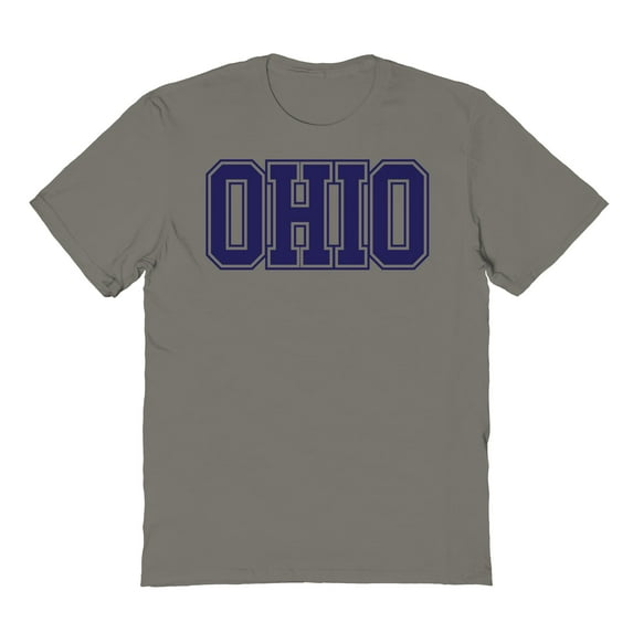 Ohio Graphic Charcoal Men's Cotton T-Shirt