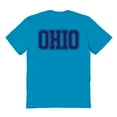 thumbnail image 1 of Ohio Graphic Tropical Blue Men's Cotton T-Shirt, 1 of 1