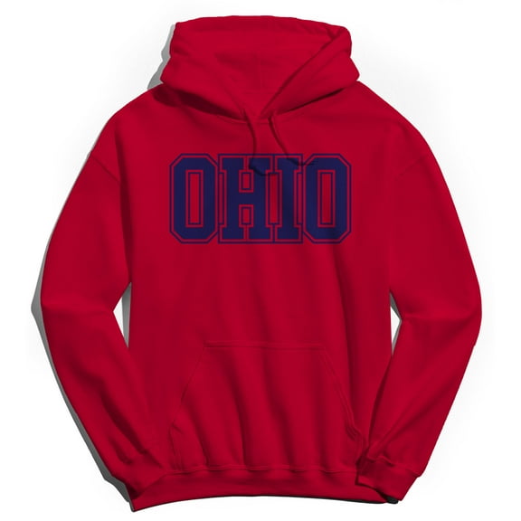 Ohio Humor Graphic Red Men's Crewneck Sweatshirt Hoodie