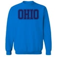 thumbnail image 1 of Ohio Humor Graphic Royal Men's Crewneck Sweatshirt, 1 of 1