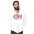 thumbnail image 1 of Ohio Leaf it to Us Funny OH Local Unisex Fleece Graphic Zip Up Hoodie Brisco Brands 2X, 1 of 5