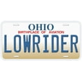 thumbnail image 1 of Ohio Lowrider Novelty Car Auto License Plate, 1 of 3