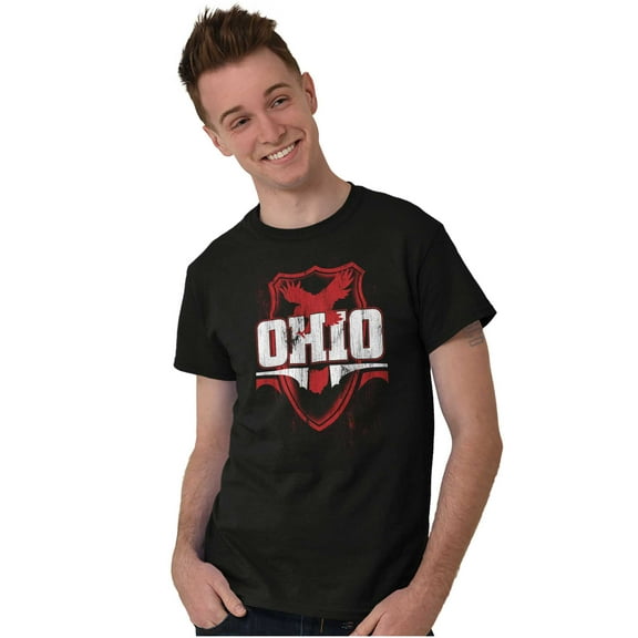 Ohio OH Pride Gameday Spirit Cool Men's Graphic T Shirt Tees Brisco Brands L