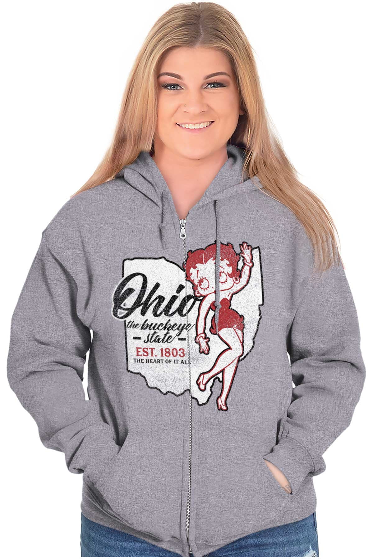 Icee Coldest Drink In Town Logo Zip Hoodie Sweatshirt Women Brisco - Main Image
