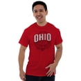 thumbnail image 1 of Ohio OH Student Campus Pride Seal Plus Size Crewneck Graphic Tee Shirt Brisco Brands 5X, 1 of 3