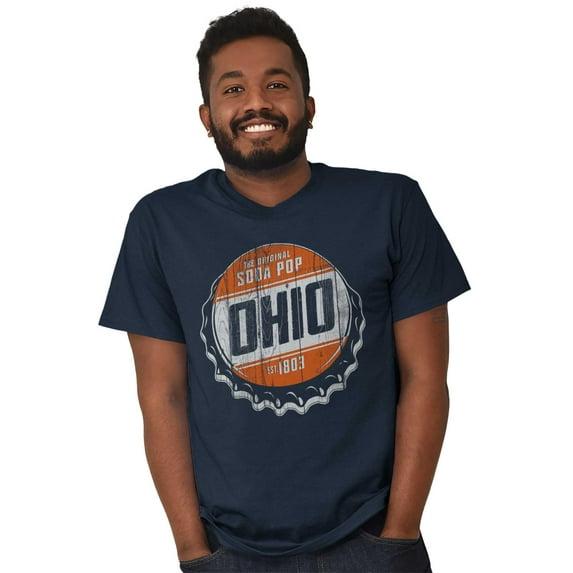 Ohio OH Vintage Soda Pop Souvenir Plus Size Crewneck Graphic Tee Shirt Brisco Brands 4X