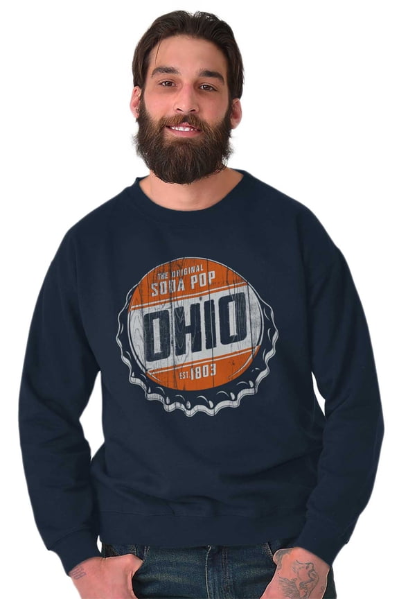 Ohio OH Vintage Soda Pop Souvenir Sweatshirt for Men or Women Brisco Brands X