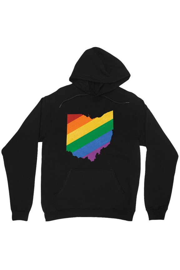 Ohio Pride Graphic State Souvenir Hometown Retro Buckeye Travel Gift Simple M3893 Unisex Hoodie, Up to Size 5XL