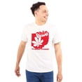 thumbnail image 1 of Ohio Shaped State Pride Buckeye Leaf Plus Size Crewneck Graphic Tee Shirt Brisco Brands 2X, 1 of 5
