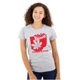 thumbnail image 1 of Ohio Shaped State Pride Buckeye Leaf Womens Slim Fit Graphic Tee Brisco Brands X, 1 of 5