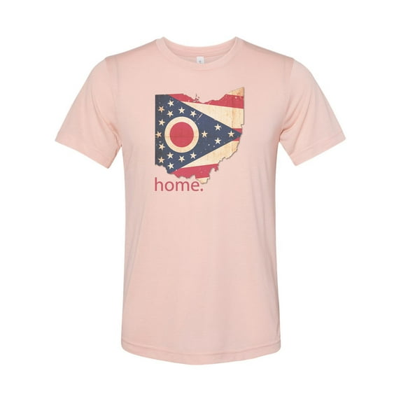Ohio Shirt, Ohio Is Home, Ohio Gift, OH Shirt, Unisex Fit, Sublimated Design, 330513 Shirt, Ohio Lover, Gift For Her, Home State Shirt, Peach, XL