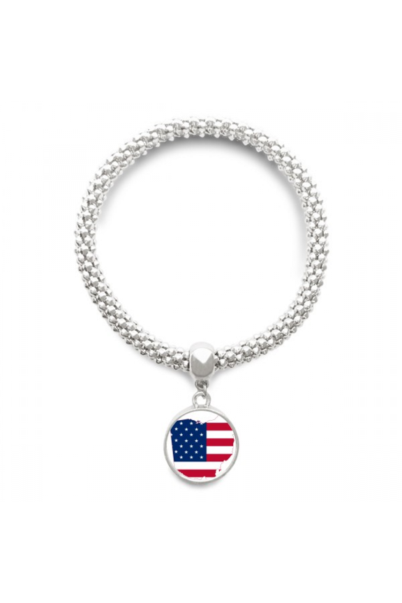 Ohio Sliver Bracelet Pendant Jewelry Chain Adjustable Bangle