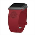 thumbnail image 1 of Ohio St Engraved Silicone Unisex Watch Band for Apple Watch - 42/44/45/49mm(46mm Series 10/11) Crimson by Affinity Bands, 1 of 1