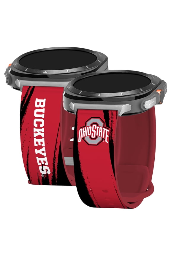 Ohio St HD Paint Stripe Unisex Watch Band for Samsung Galaxy Watch Ultra 47mm (Long)