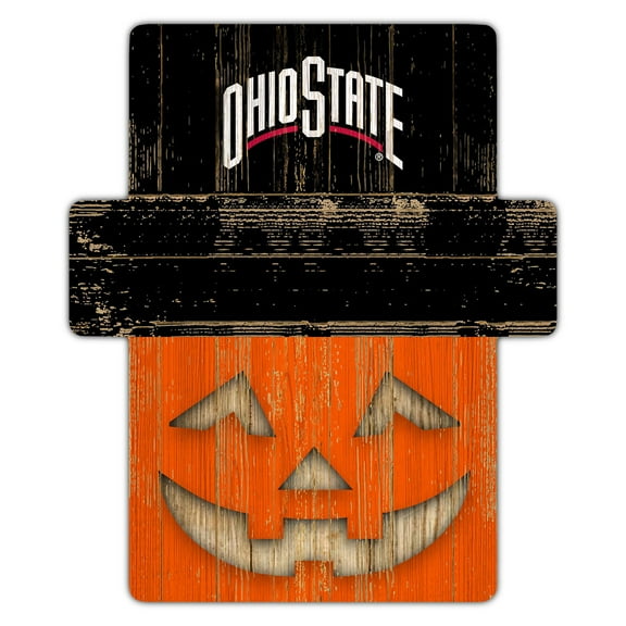 Ohio State Buckeyes 12" x 12" Jack-O-Lantern Display