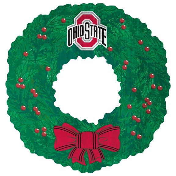 Ohio State Buckeyes 16'' Team Wreath Sign