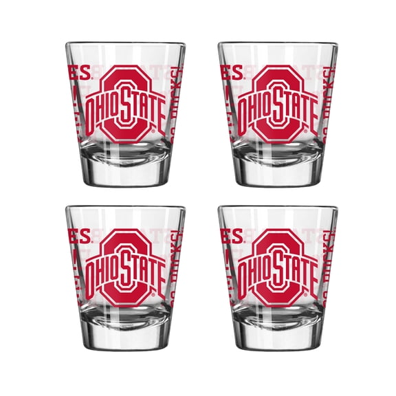Logo Brands Ohio State Buckeyes 4-Pack 2oz. Shot Glass Set