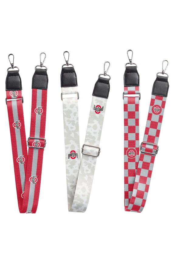 Ohio State Buckeyes 3-Pack Bag Strap Set