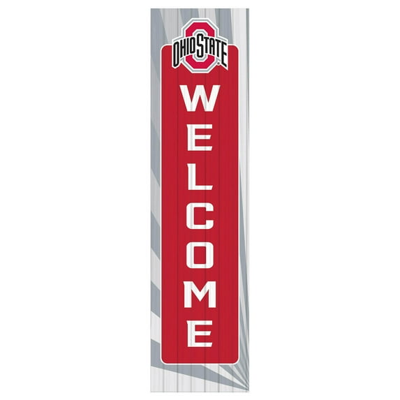 Ohio State Buckeyes 47" Color Waves Porch Leaner Welcome Wall Sign