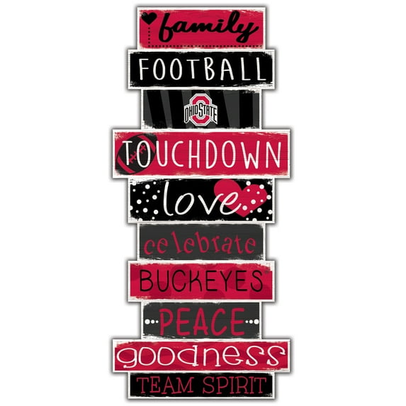 Ohio State Buckeyes 5'' x 24'' Celebrations Stack Sign