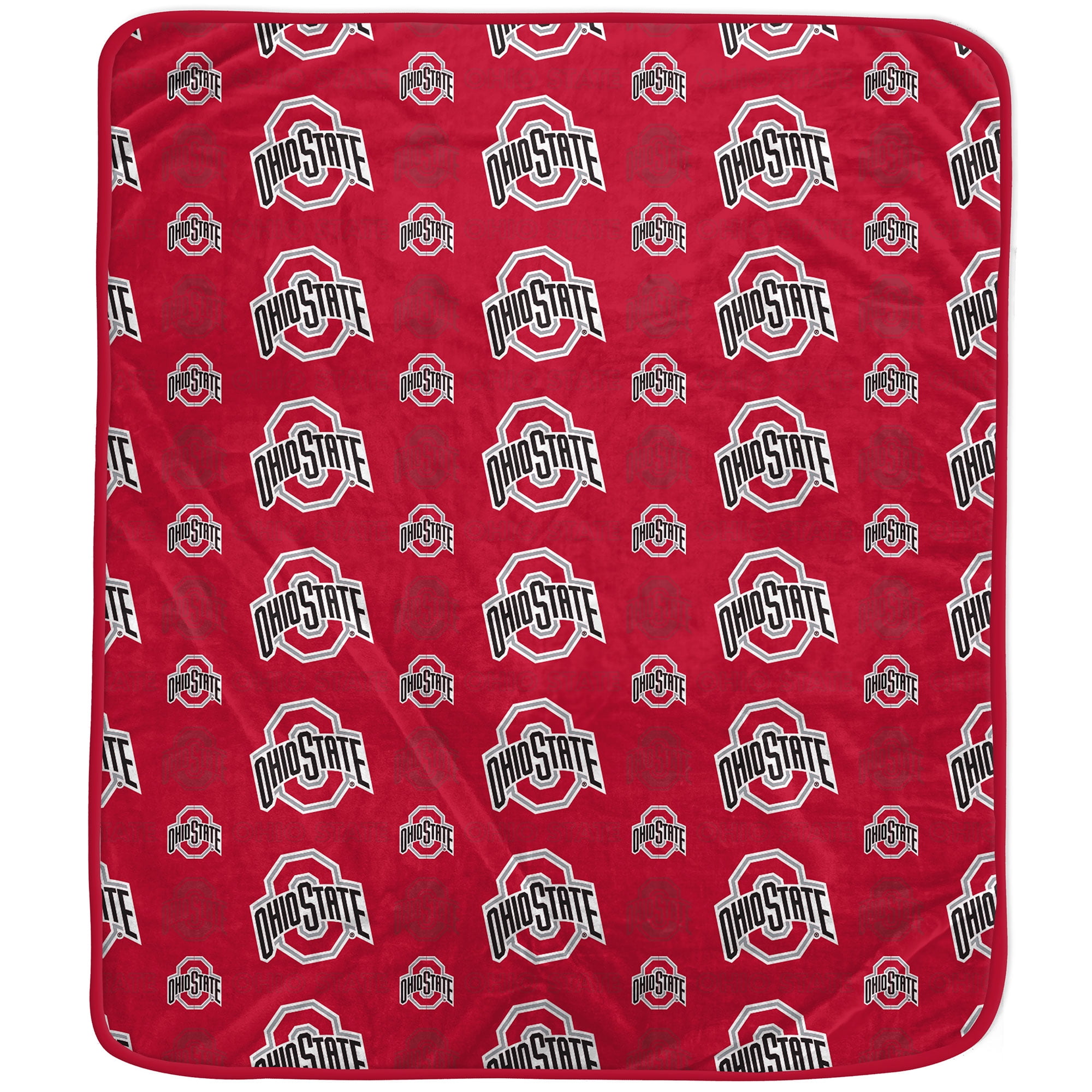Ohio State Buckeyes 50" x 60" Repeat Tonal Logo Flannel Fleece Blanket