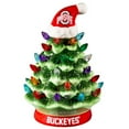 thumbnail image 1 of Ohio State Buckeyes 8" Light Up Ceramic LED Christmas Tree, 1 of 2