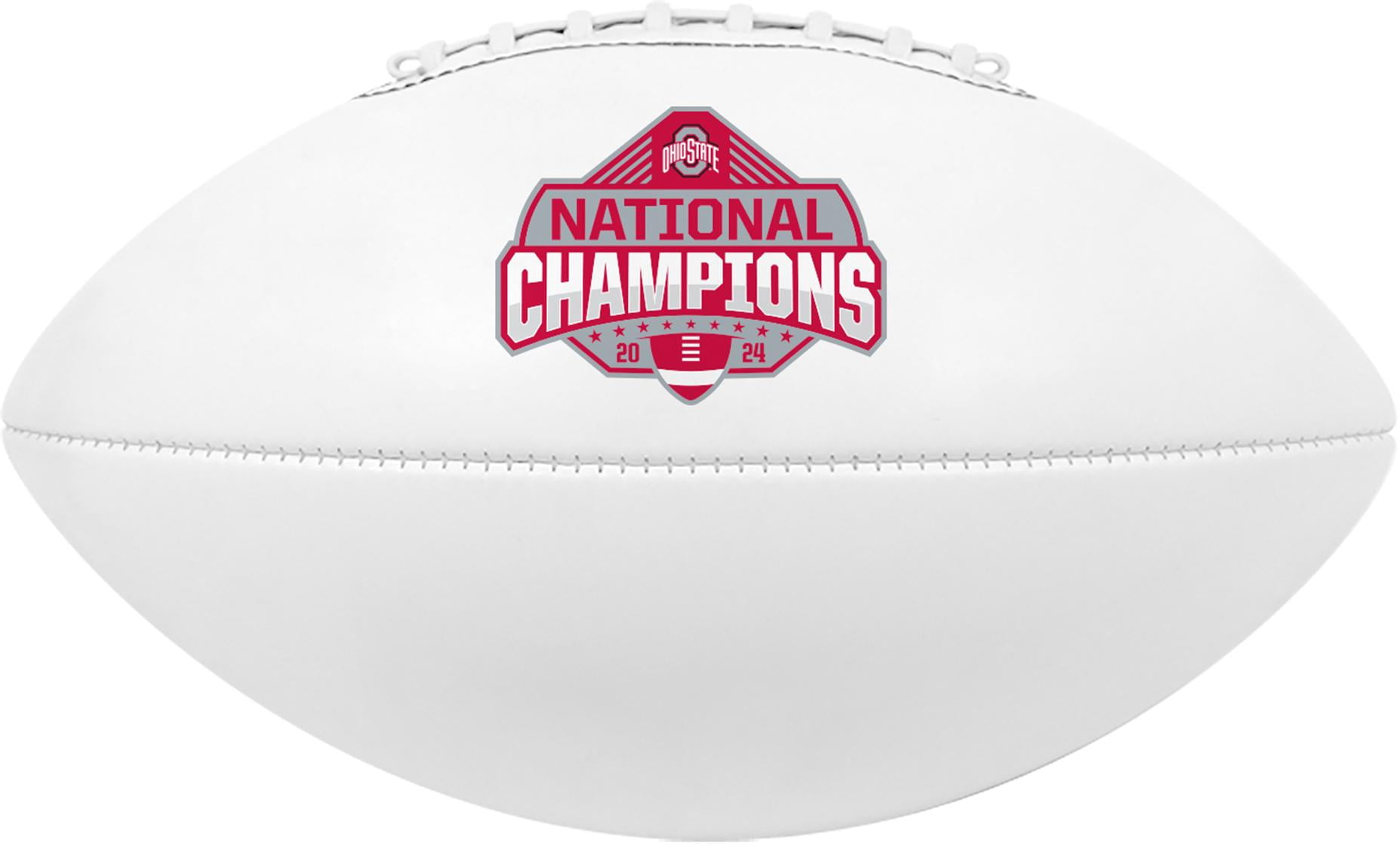 Ohio State Buckeyes Baden 2024 College Football Playoff National Champions White Panel Football - Fanatics Authentic Certified