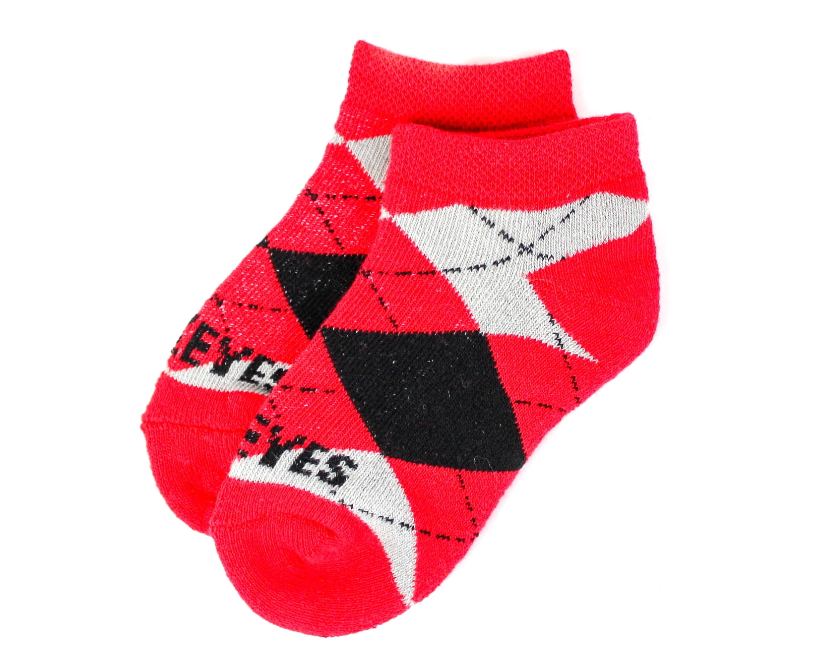 Ohio State Buckeyes Child Argyle No Show Sock - Donegal Bay - Unisex - Child - No-Show