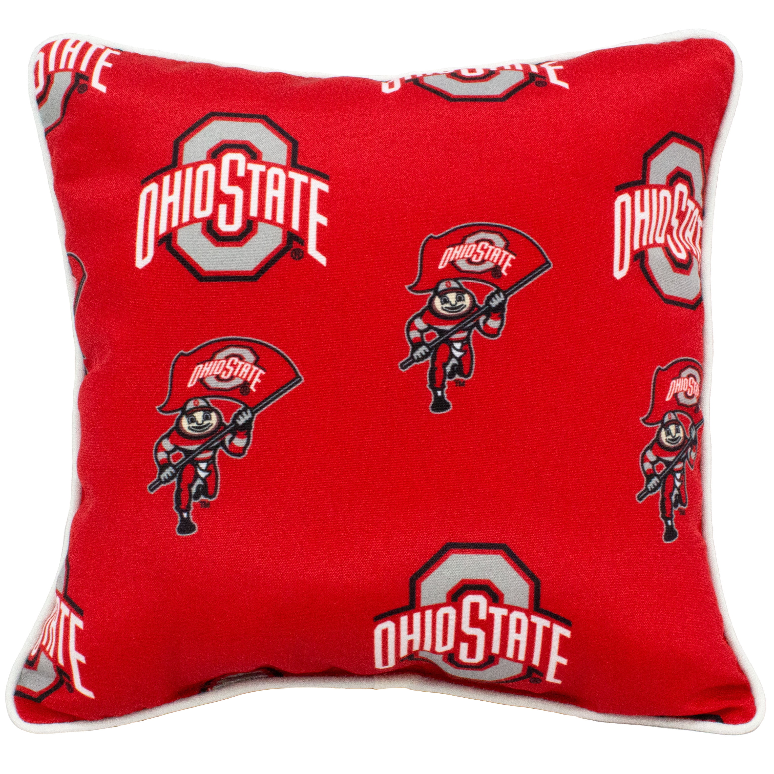 Ohio State Buckeyes College Covers Indoor or Outdoor Decorative Pillow