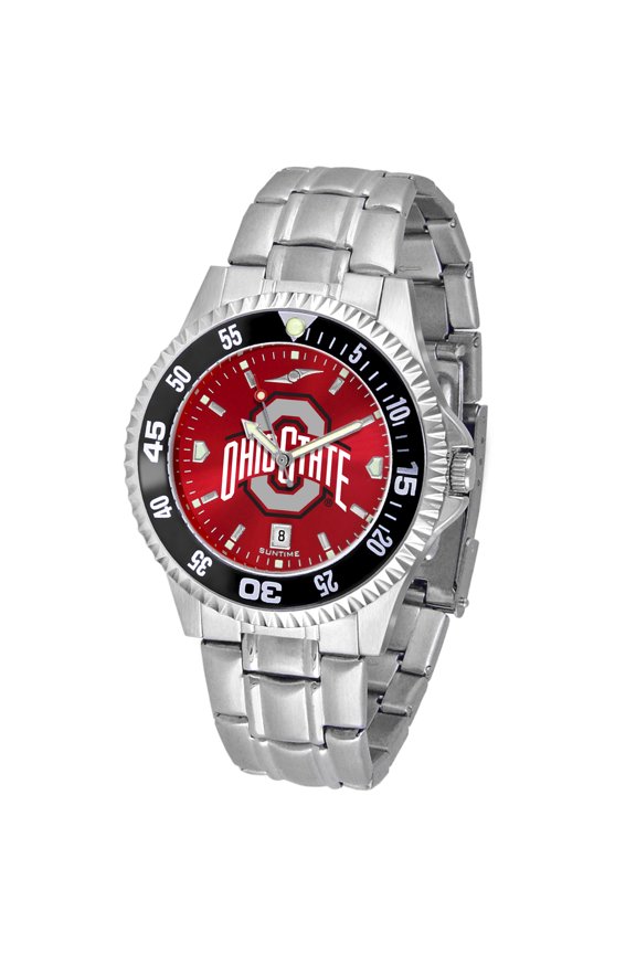 Ohio State Buckeyes Competitor Steel AnoChrome Color Bezel Watch