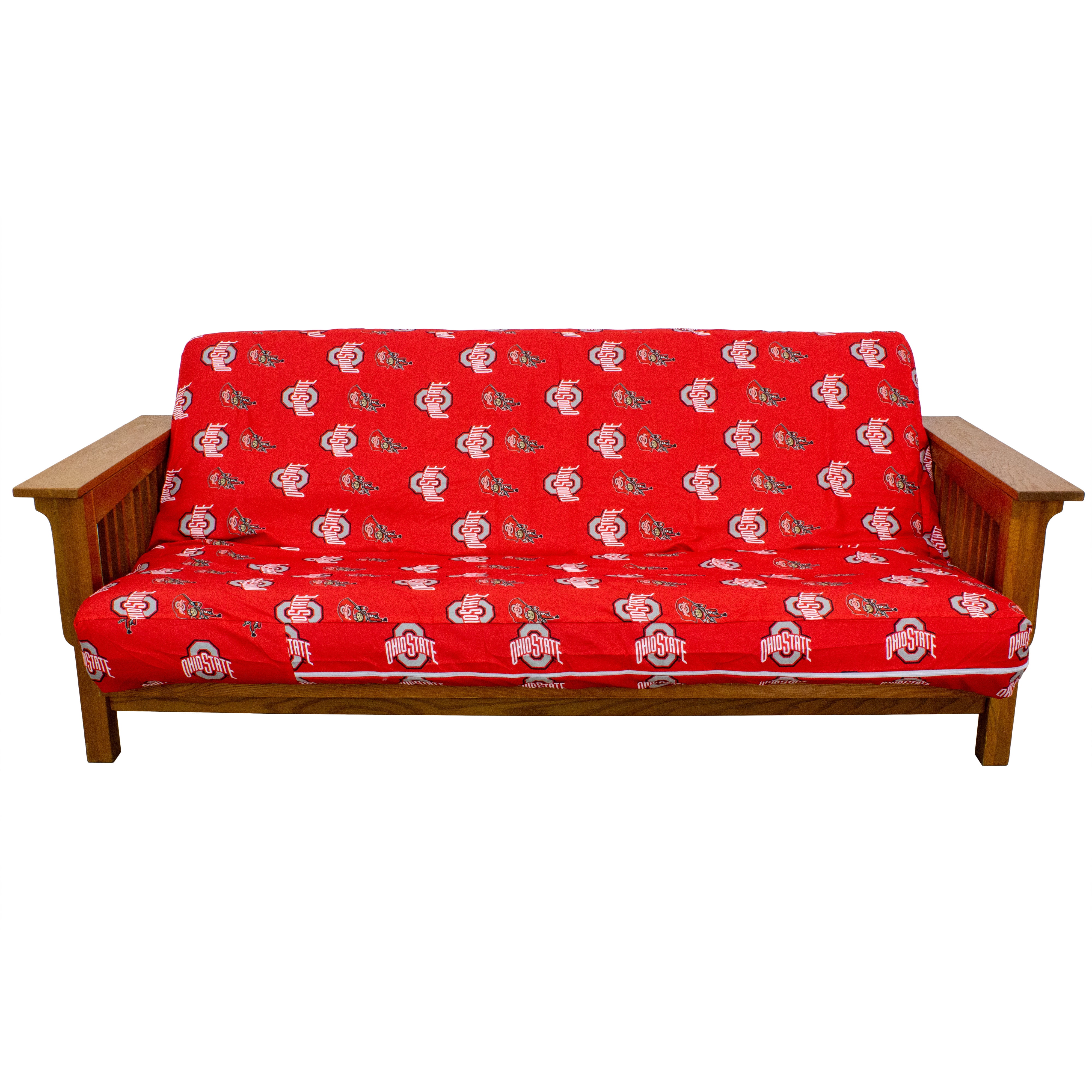 Ohio State Buckeyes Futon Cover - Full size fits 6 and 8 inch mats