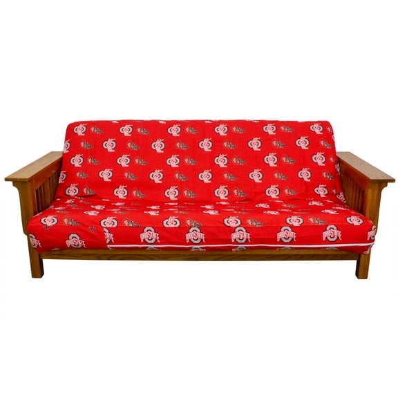 Ohio State Buckeyes Futon Cover - Full size fits 6 and 8 inch mats