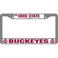thumbnail image 1 of Ohio-St-Buckeye's Chrome License Plate Frame, 1 of 2