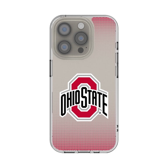 Ohio State Buckeyes Linen Logo iPhone Clear Case