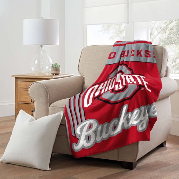 Ohio State Buckeyes Northwest NCAA Officially Licensed Microfiber Throw Blanket - 46" x 60"