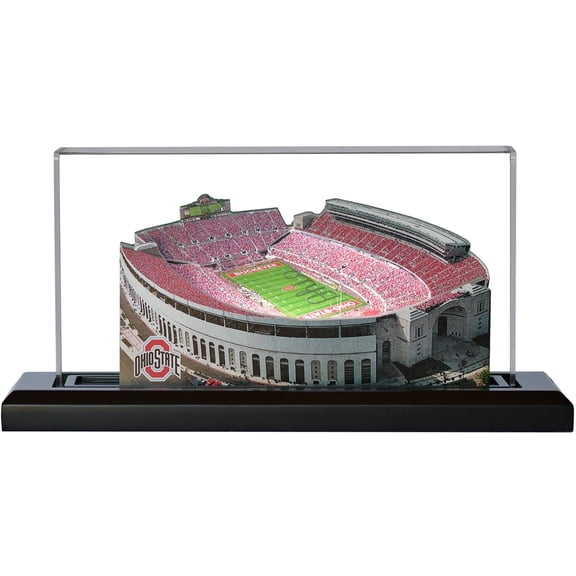 Ohio State Buckeyes Ohio Stadium -Home Fields 3D Replica 9" Lighted Base, Museum Quality Acrylic Top and Power Cord
