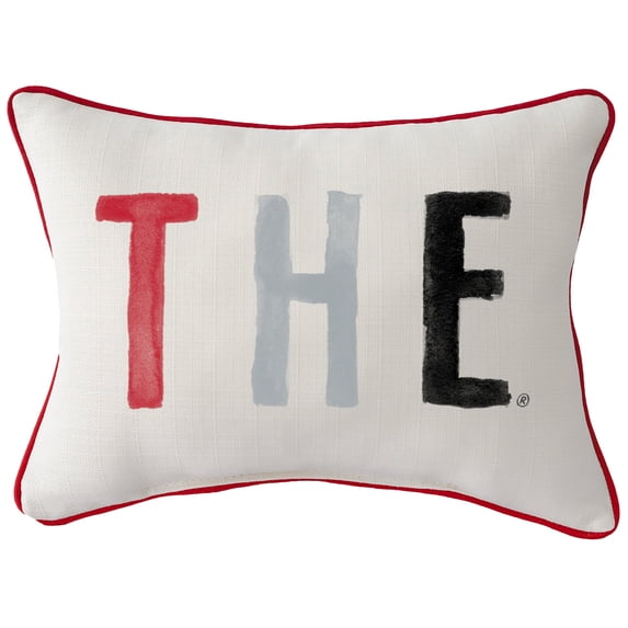 Ohio State Buckeyes Poster Rectangular Piped Pillow