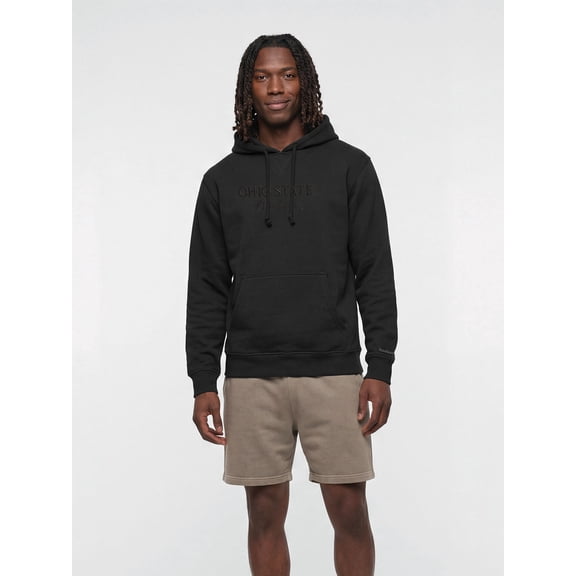 Ohio State Buckeyes Reebok Mens Black 3D Embroidered Hooded Sweatshirt