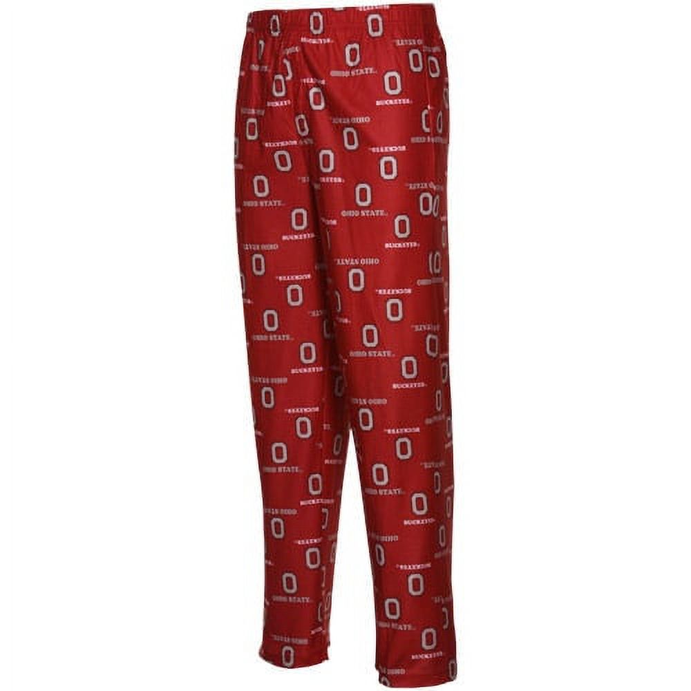 Ohio State Buckeyes Youth Scarlet Team Logo Flannel Pajama Pants ...